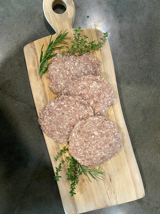 Souvlaki all pork burgers offered by Providence Farms